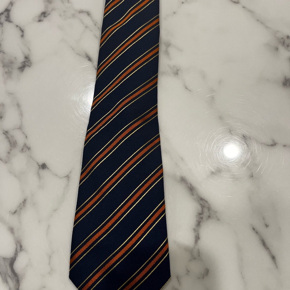 Thomas Pink Blue and Orange Silk Tie
